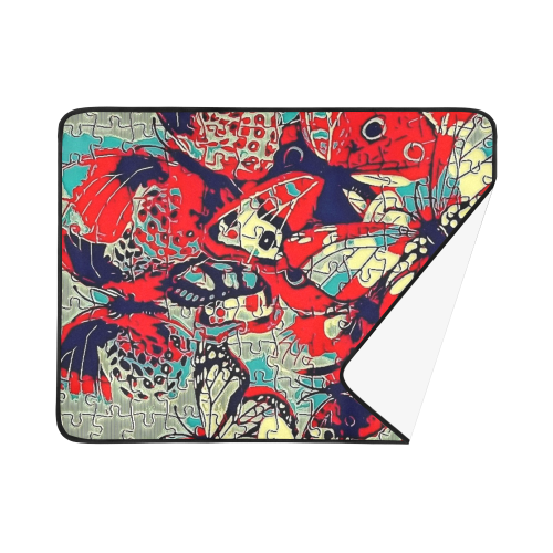 Butterfly by Popart Lover Beach Mat 78"x 60"