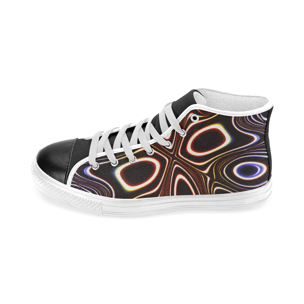 Blast-o-Blob #1 - Jera Nour Men’s Classic High Top Canvas Shoes (Model 017)