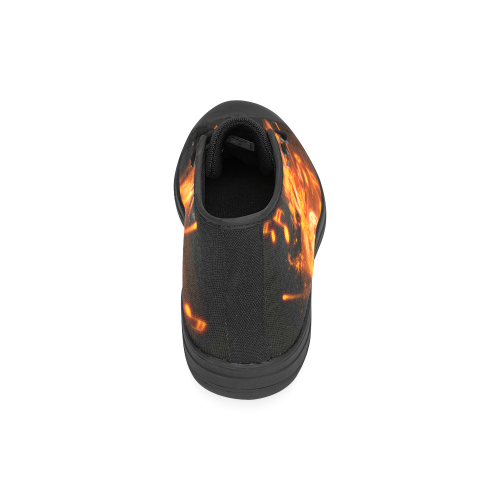 flameclef6 Men’s Classic High Top Canvas Shoes /Large Size (Model 017)