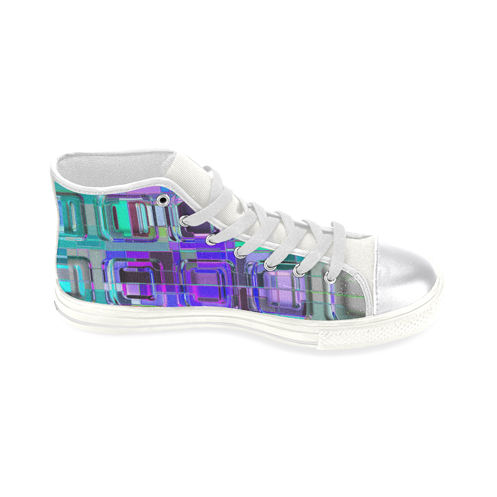 TechTile #6W - Jera Nour Women's Classic High Top Canvas Shoes (Model 017)