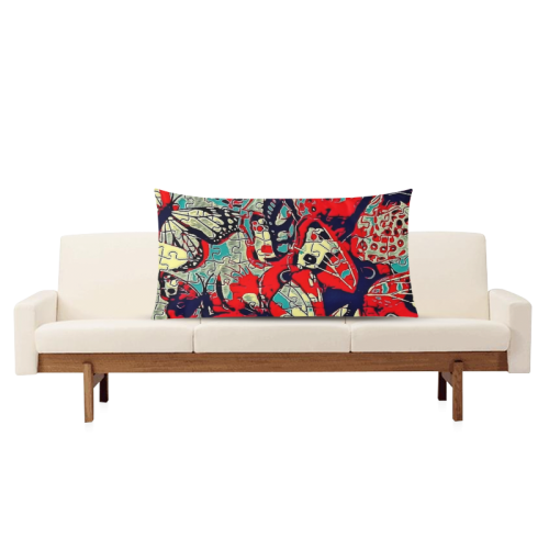 Butterfly by Popart Lover Rectangle Pillow Case 20"x36"(Twin Sides)