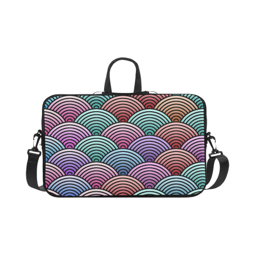 Colorful Concentric Circles Pattern Macbook Pro 17"