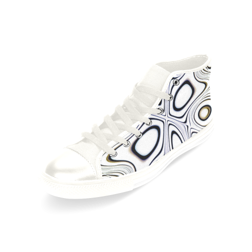 Blast-o-Blob #1 - Jera Nour Men’s Classic High Top Canvas Shoes /Large Size (Model 017)