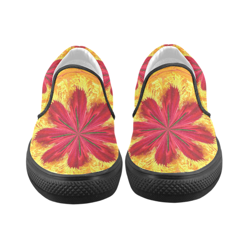 The Ring of Fire Men's Unusual Slip-on Canvas Shoes (Model 019)