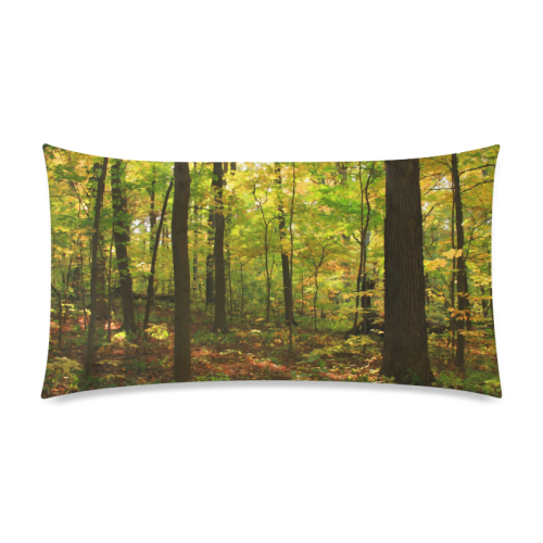 Maple Forest Rectangle Pillow Case 20"x36"(Twin Sides)
