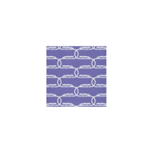 Train Tracks Pattern Square Towel 13“x13”