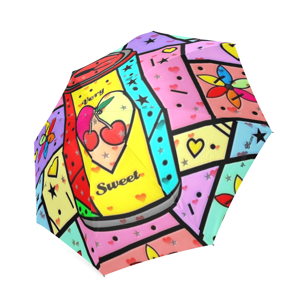 Very Sweet Popart By Nico Bielow Foldable Umbrella (Model U01)