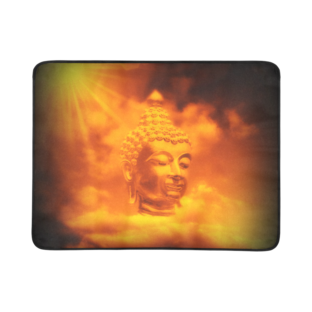 the head of buddha art design Beach Mat 78"x 60"