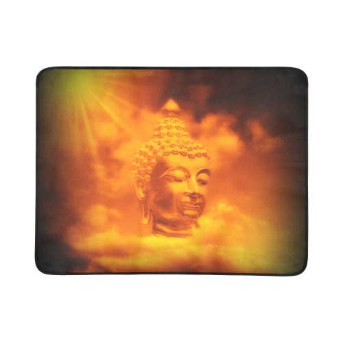 the head of buddha art design Beach Mat 78"x 60"