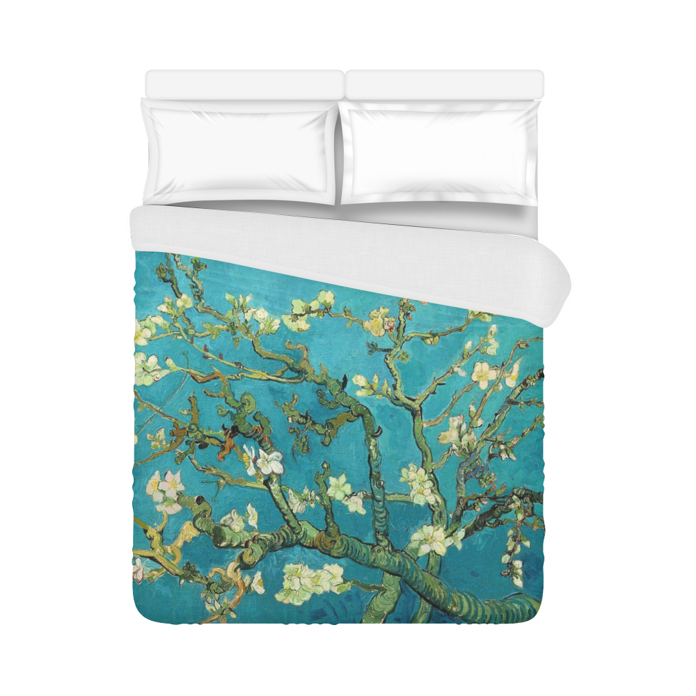 Vincent Van Gogh Blossoming Almond Tree Floral Art Duvet Cover 86"x70" ( All-over-print)