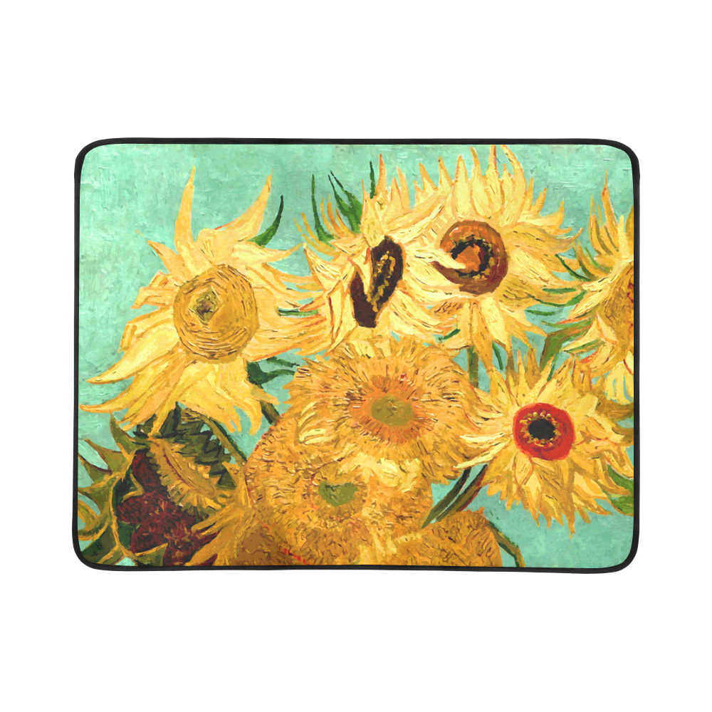 Van Gogh Sunflowers Beach Mat 78"x 60"