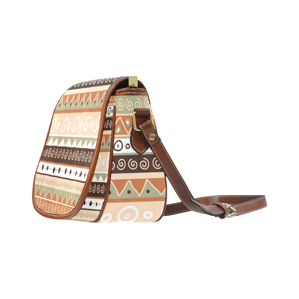 Tans Tribal Saddle Bag/Small (Model 1649) Full Customization