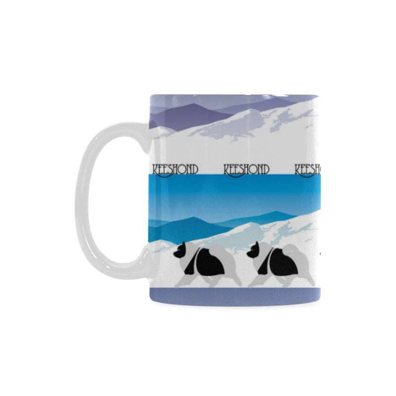 Keeshond Rockin the Rockies White Mug(11OZ)