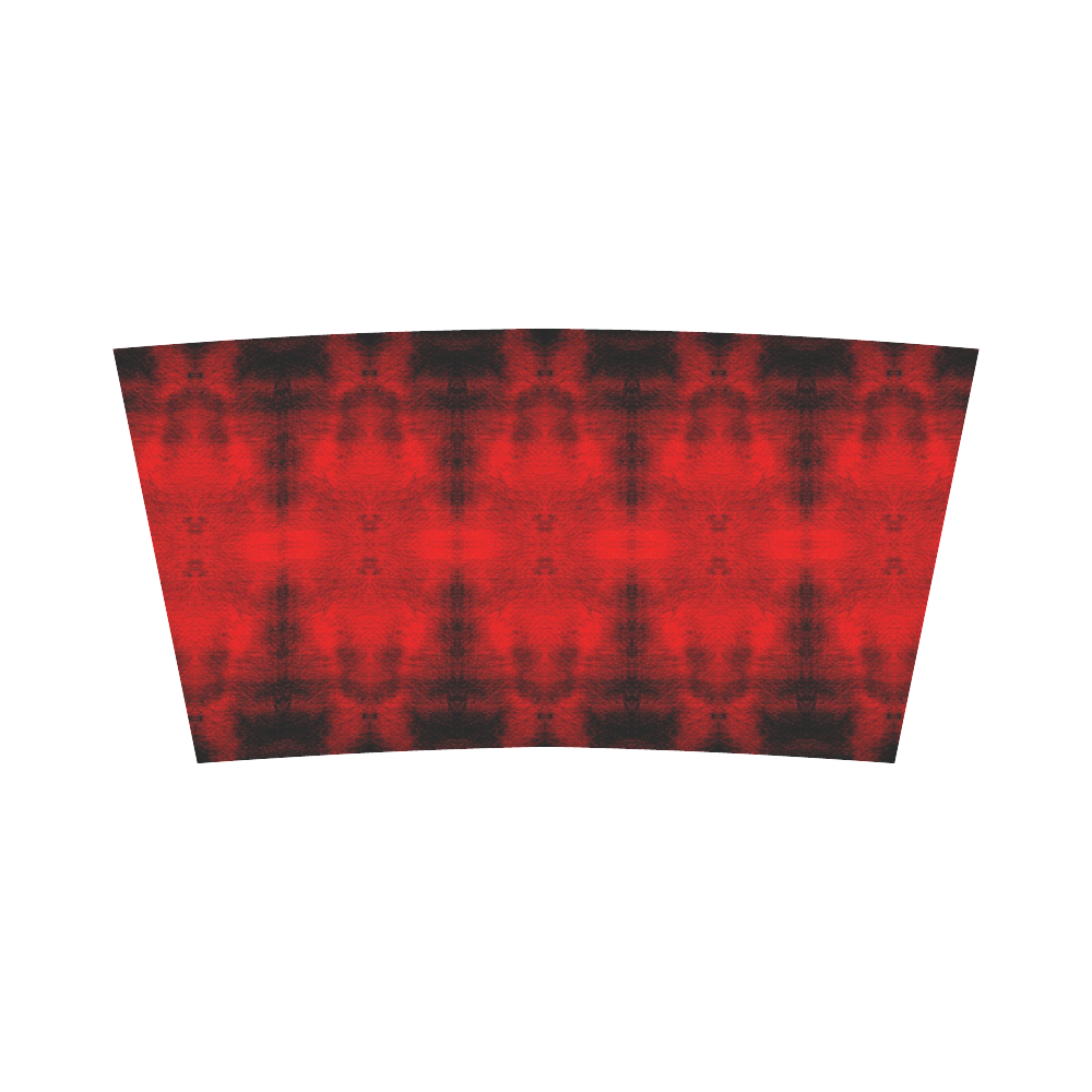 Red Black Gothic Pattern Bandeau Top