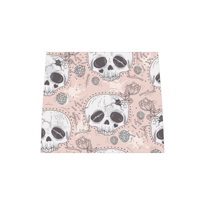 Peach Skull Boston Handbag (Model 1621)