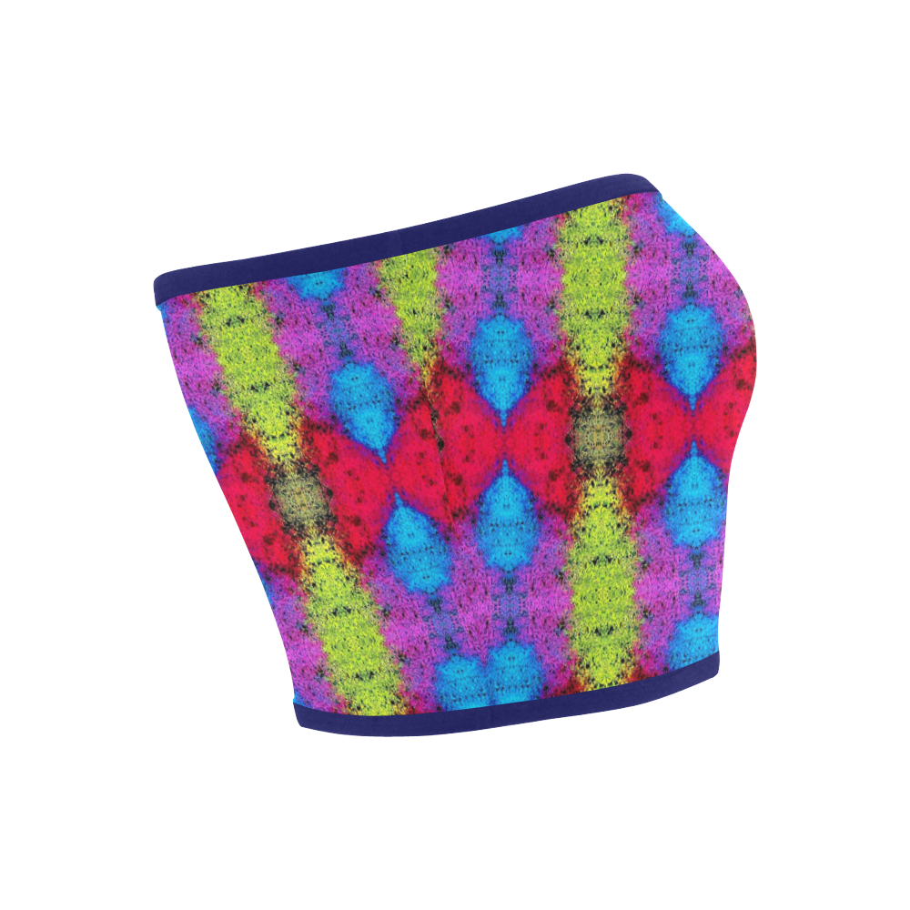 Colorful Painting Goa Pattern Bandeau Top