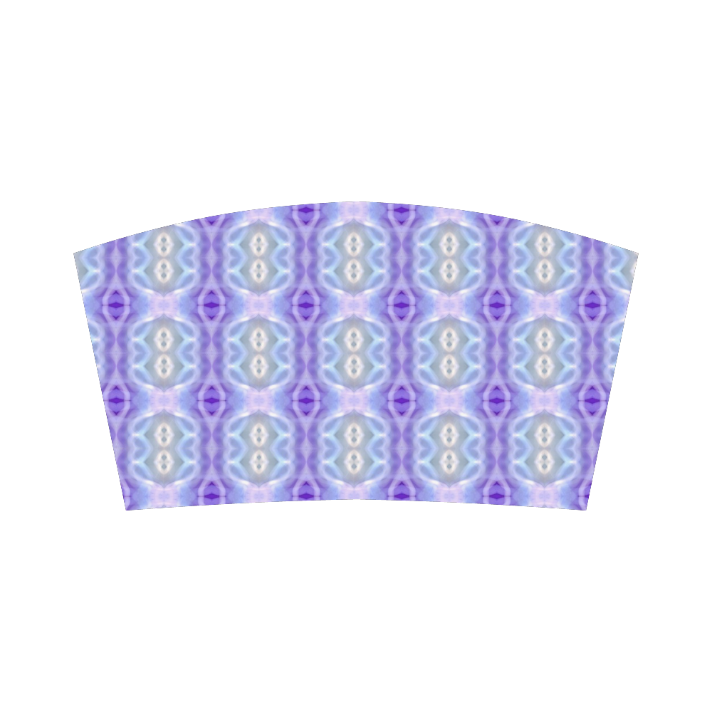 Light Blue Purple White Girly Pattern Bandeau Top