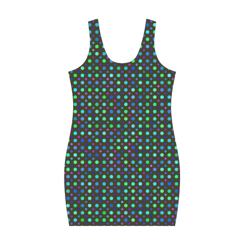 mixed dots 3 Medea Vest Dress (Model D06)