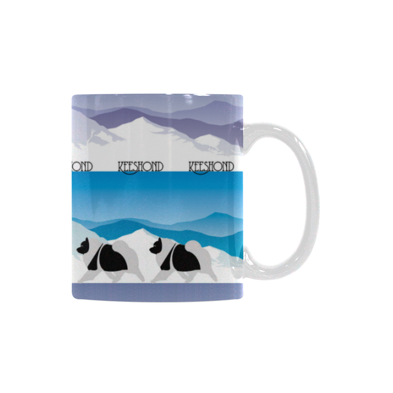 Keeshond Rockin the Rockies White Mug(11OZ)