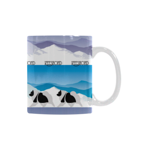 Keeshond Rockin the Rockies White Mug(11OZ)