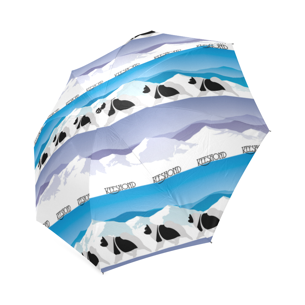 Keeshond Rockin the Rockies Foldable Umbrella (Model U01)