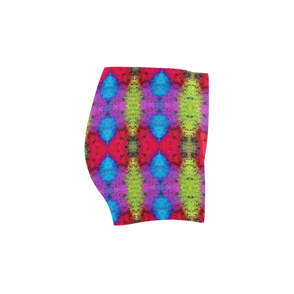 Colorful Painting Goa Pattern Briseis Skinny Shorts (Model L04)