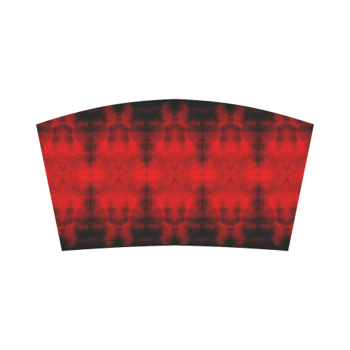 Red Black Gothic Pattern Bandeau Top