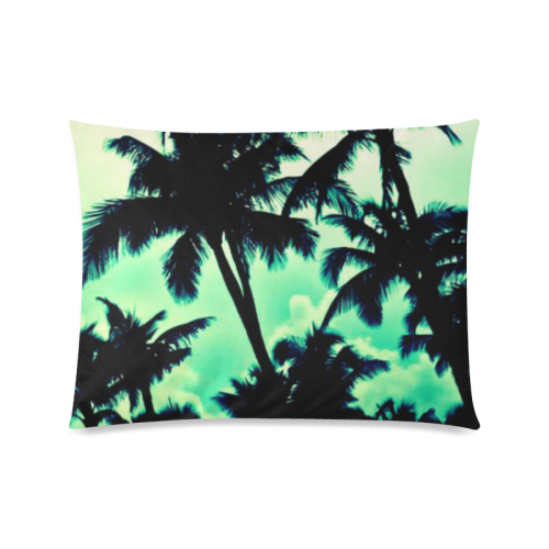 Palms Three Custom Picture Pillow Case 20"x26" (one side)