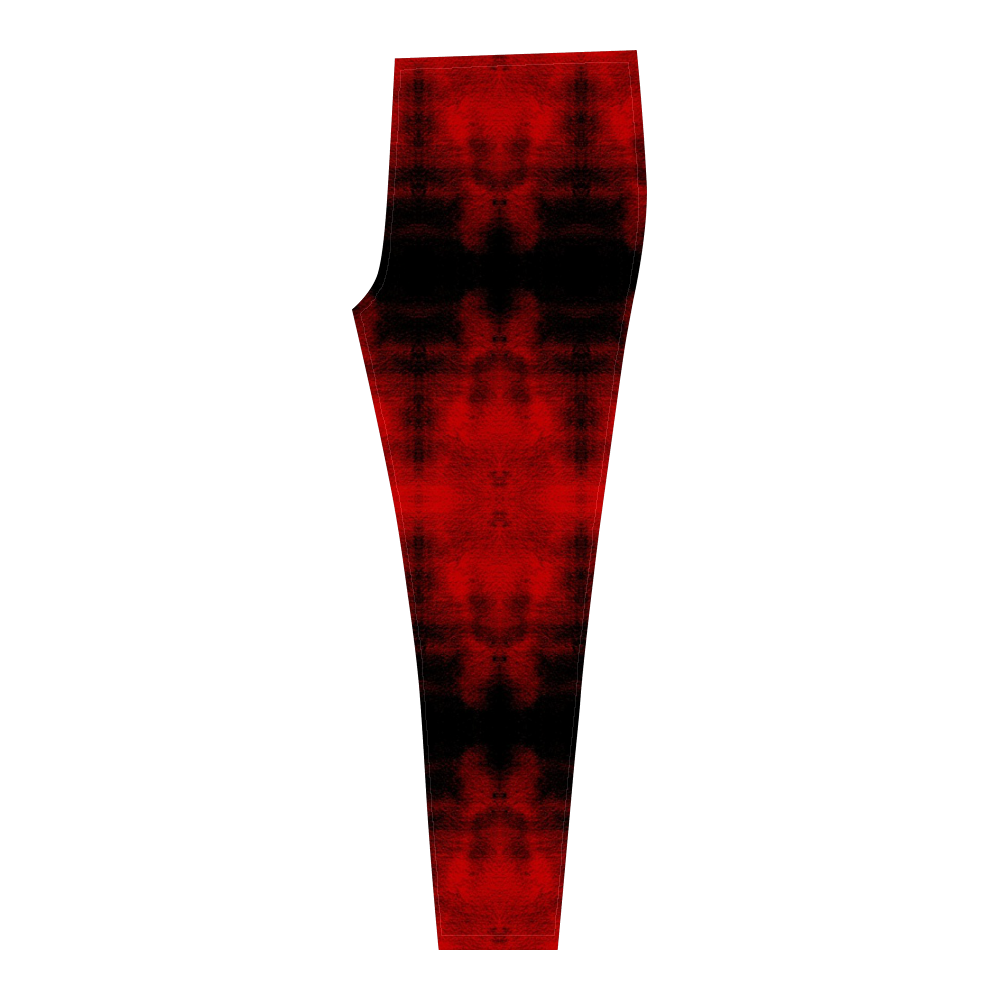 Red Black Gothic Pattern Cassandra Women's Leggings (Model L01)
