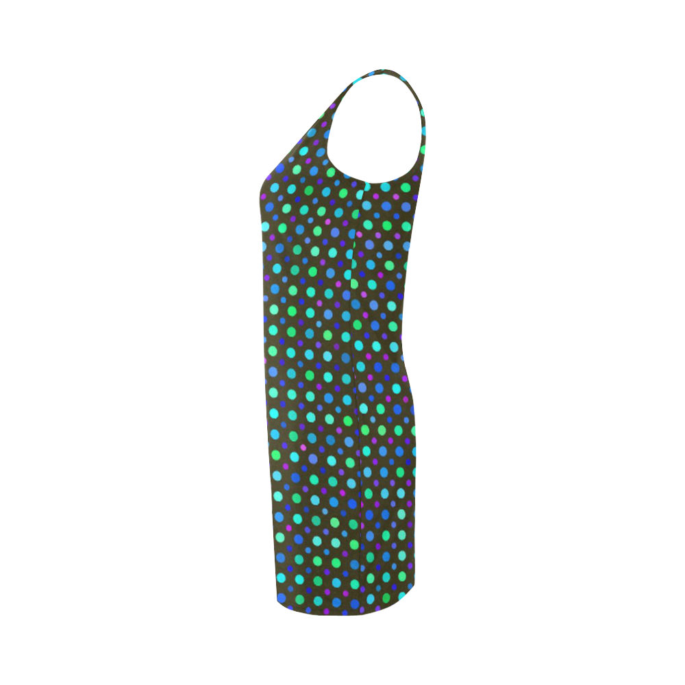 mixed dots 3 Medea Vest Dress (Model D06)