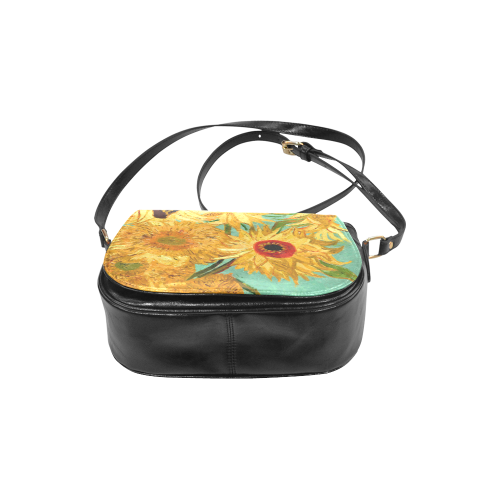 Van Gogh Sunflowers Floral Classic Saddle Bag/Large (Model 1648)