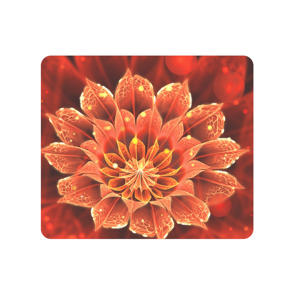 Clutch Purse - Red Dahlia Fractal Flower with Beautiful Bokeh Men's Clutch Purse （Model 1638）