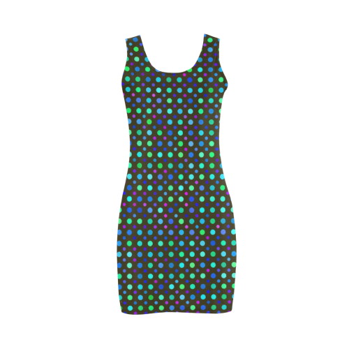 mixed dots 3 Medea Vest Dress (Model D06)