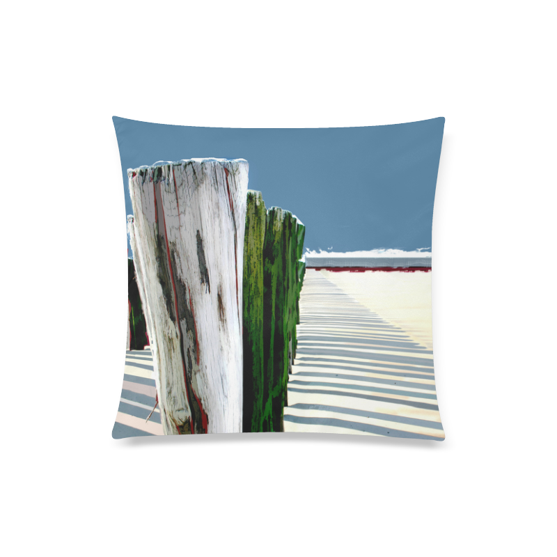 Abstract Beach Fence Custom Zippered Pillow Case 20"x20"(Twin Sides)