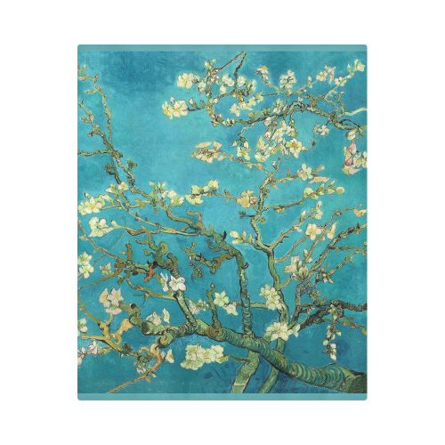Vincent Van Gogh Blossoming Almond Tree Floral Art Duvet Cover 86"x70" ( All-over-print)