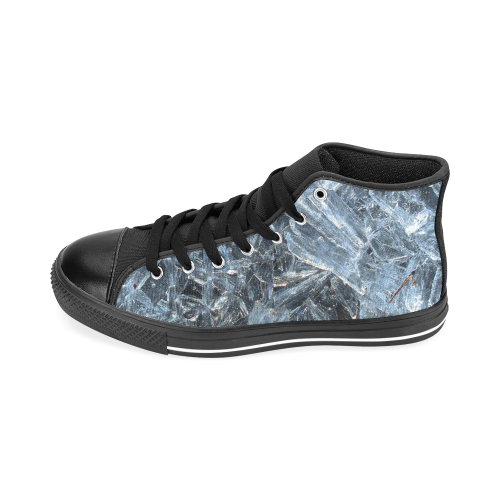 Iced Glass Men’s Classic High Top Canvas Shoes /Large Size (Model 017)