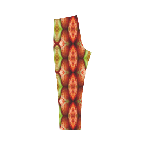 Melons Pattern Abstract Capri Legging (Model L02)