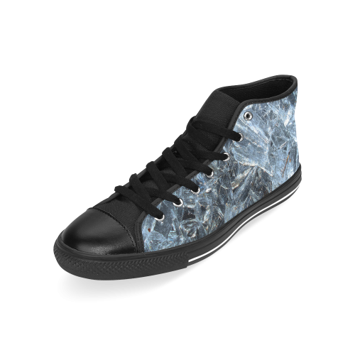 Iced Glass Men’s Classic High Top Canvas Shoes /Large Size (Model 017)