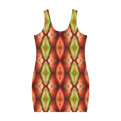 Melons Pattern Abstract Medea Vest Dress (Model D06)