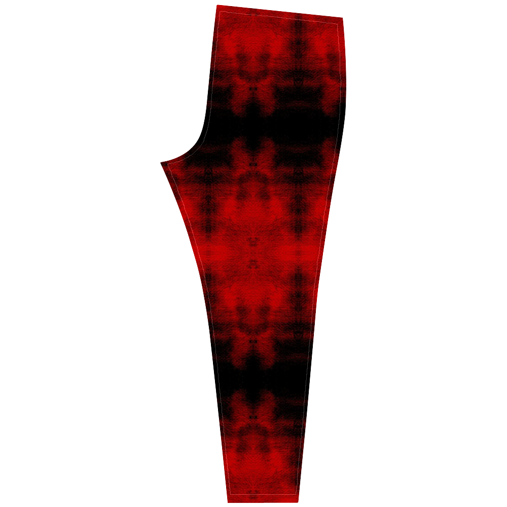 Red Black Gothic Pattern Cassandra Women's Leggings (Model L01)