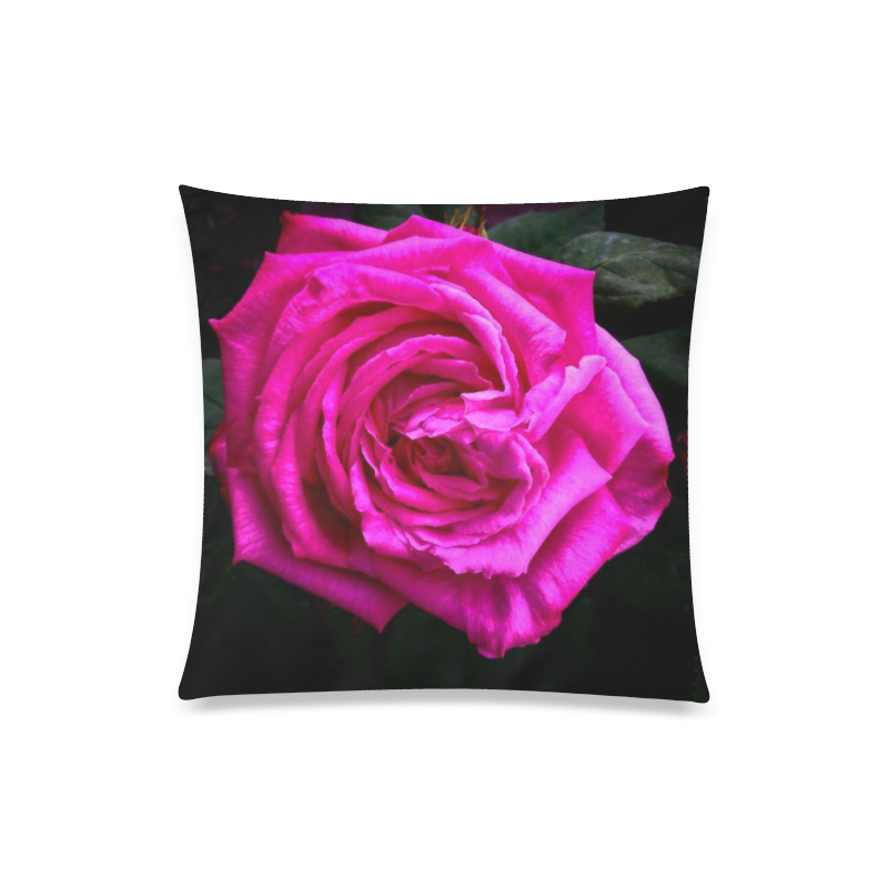 Pink Rose Custom Zippered Pillow Case 20"x20"(One Side)