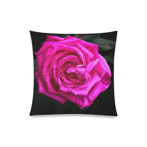 Pink Rose Custom Zippered Pillow Case 20"x20"(One Side)