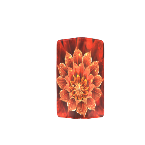Clutch Wallet - Red Dahlia Fractal Flower with Beautiful Bokeh Women's Clutch Wallet (Model 1637)