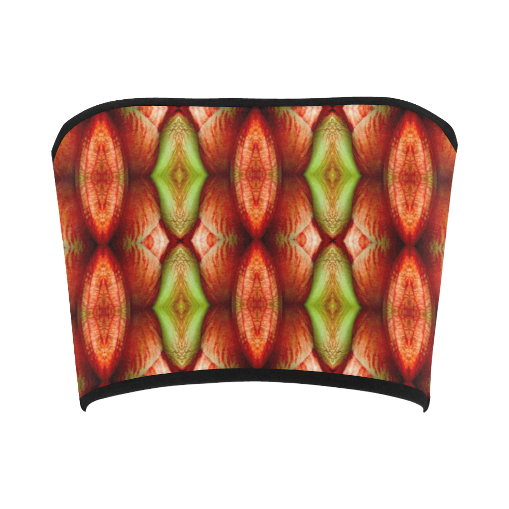 Melons Pattern Abstract Bandeau Top