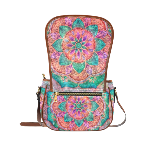Heavenly Mandala Saddle Bag/Small (Model 1649) Full Customization