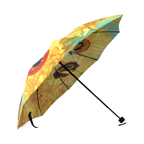 Van Gogh Sunflowers Floral Foldable Umbrella (Model U01)