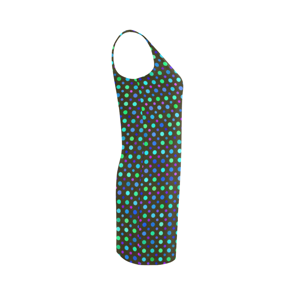 mixed dots 3 Medea Vest Dress (Model D06)