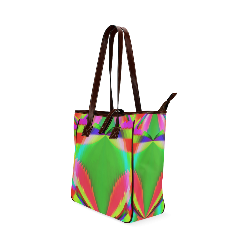 Colorful Abstract Butterfly with Flower Classic Tote Bag (Model 1644)