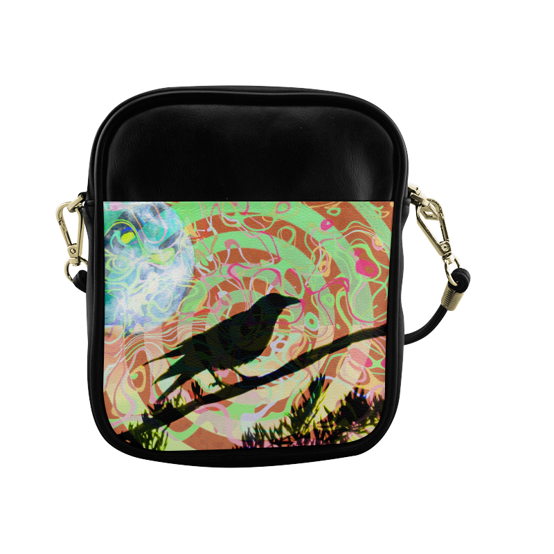 mystic ravens by Martina Webster Sling Bag (Model 1627)
