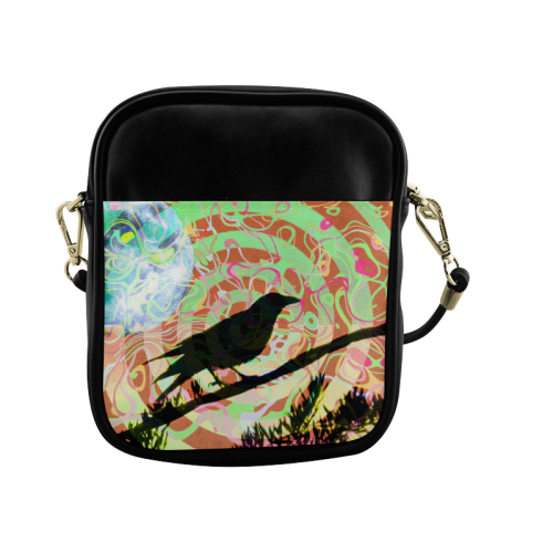 mystic ravens by Martina Webster Sling Bag (Model 1627)